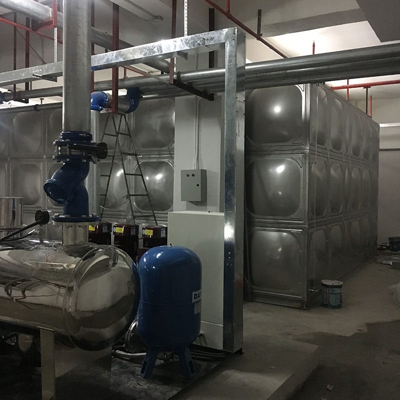 广州康大职业技术学院304不锈钢水箱​与智慧泵房安装工程